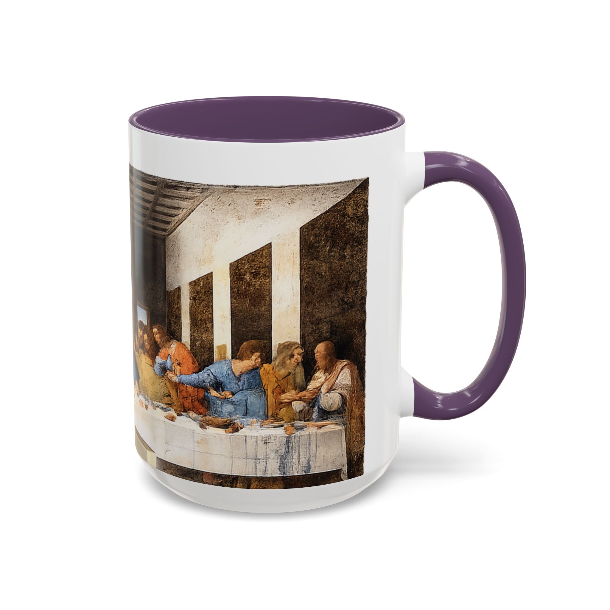 Last Supper Accent Coffee Mug — Religious Art Ceramic Coffee Cup (11/15oz)