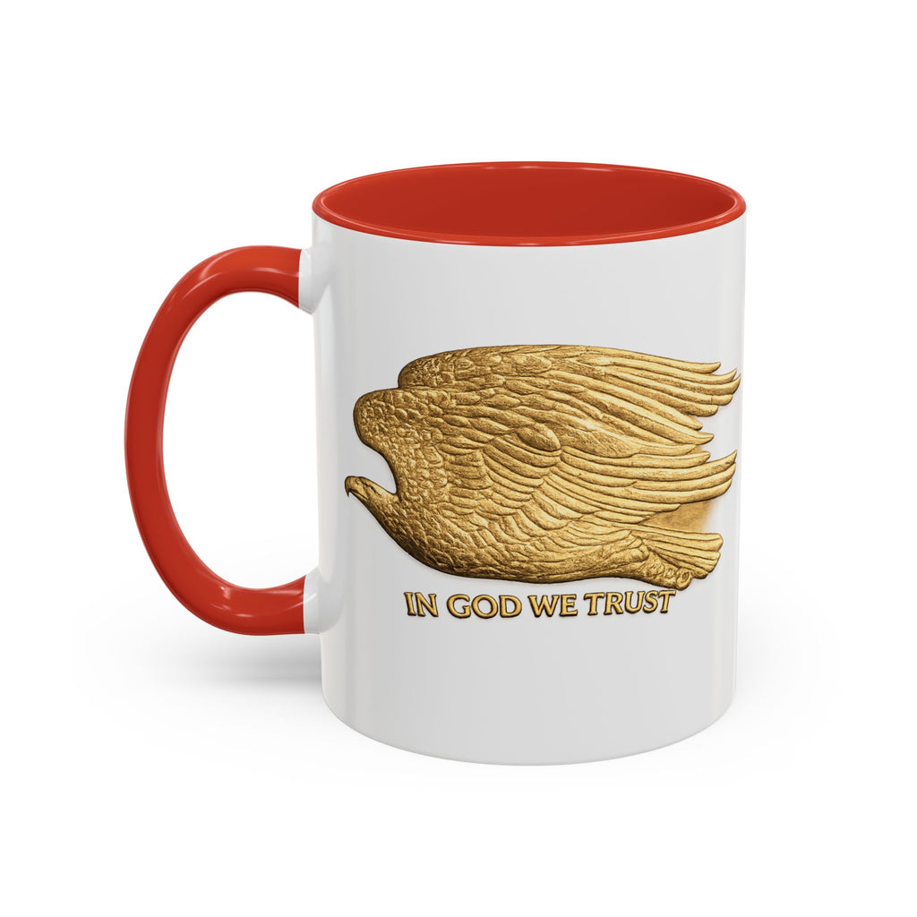 Gold Eagle "In God We Trust" Accent Coffee Mug
