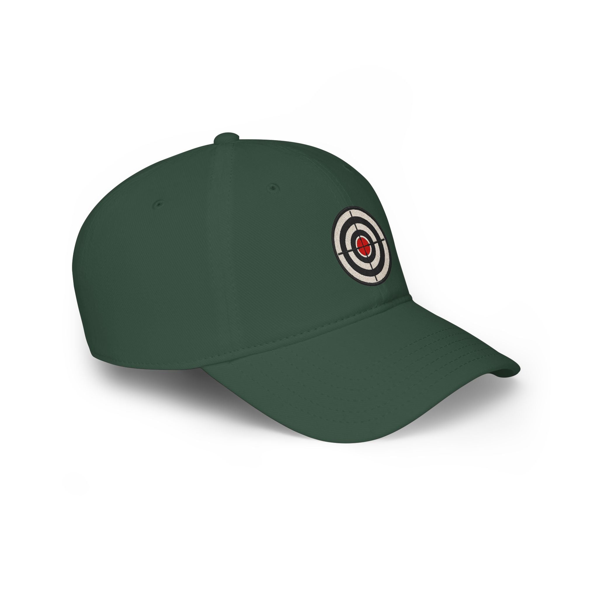 Target Bullseye Baseball Cap — Red Low Profile Hat
