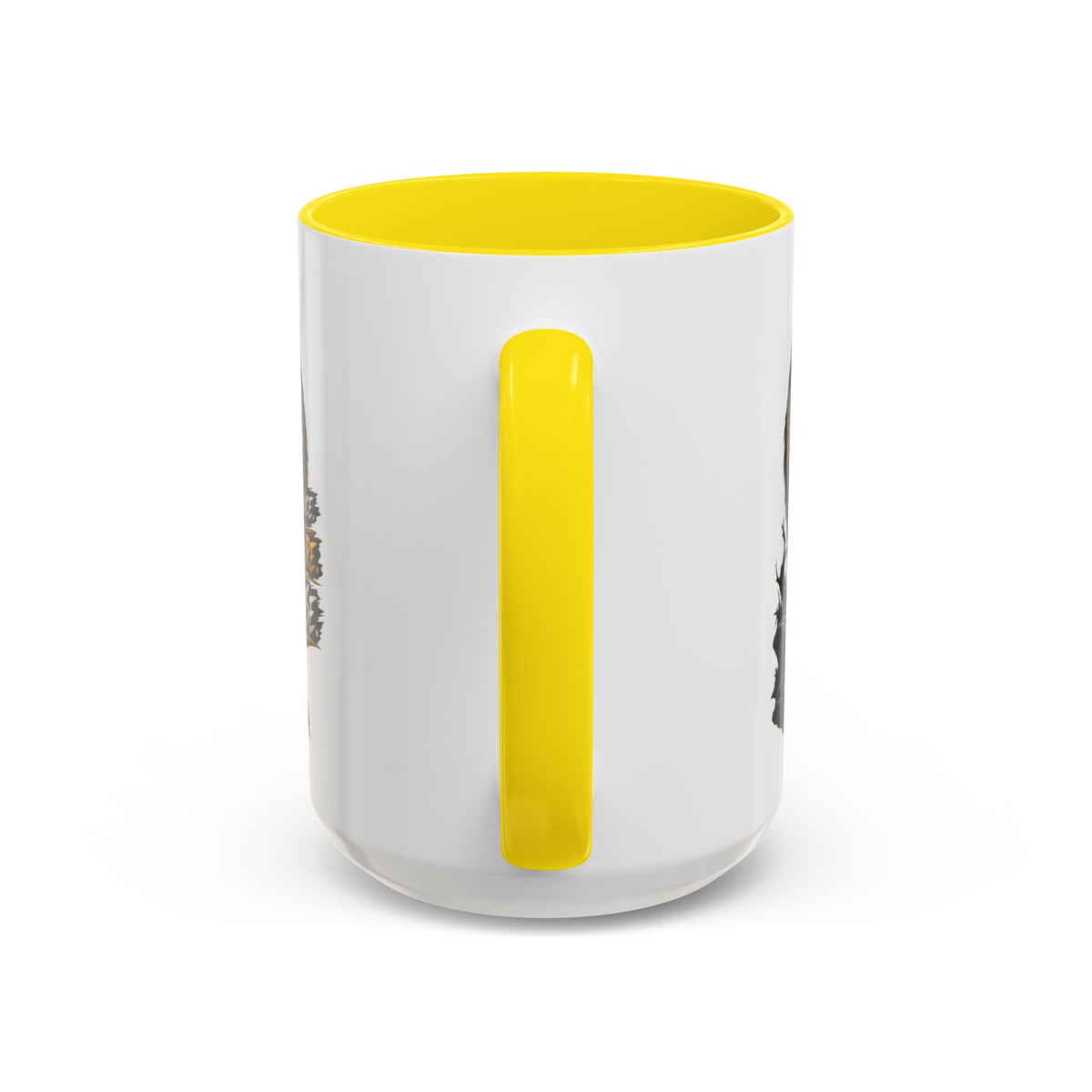 Wolf Graphic Coffee Mug — "Silence Endure Rise" Accent Ceramic Mug (11/15oz)