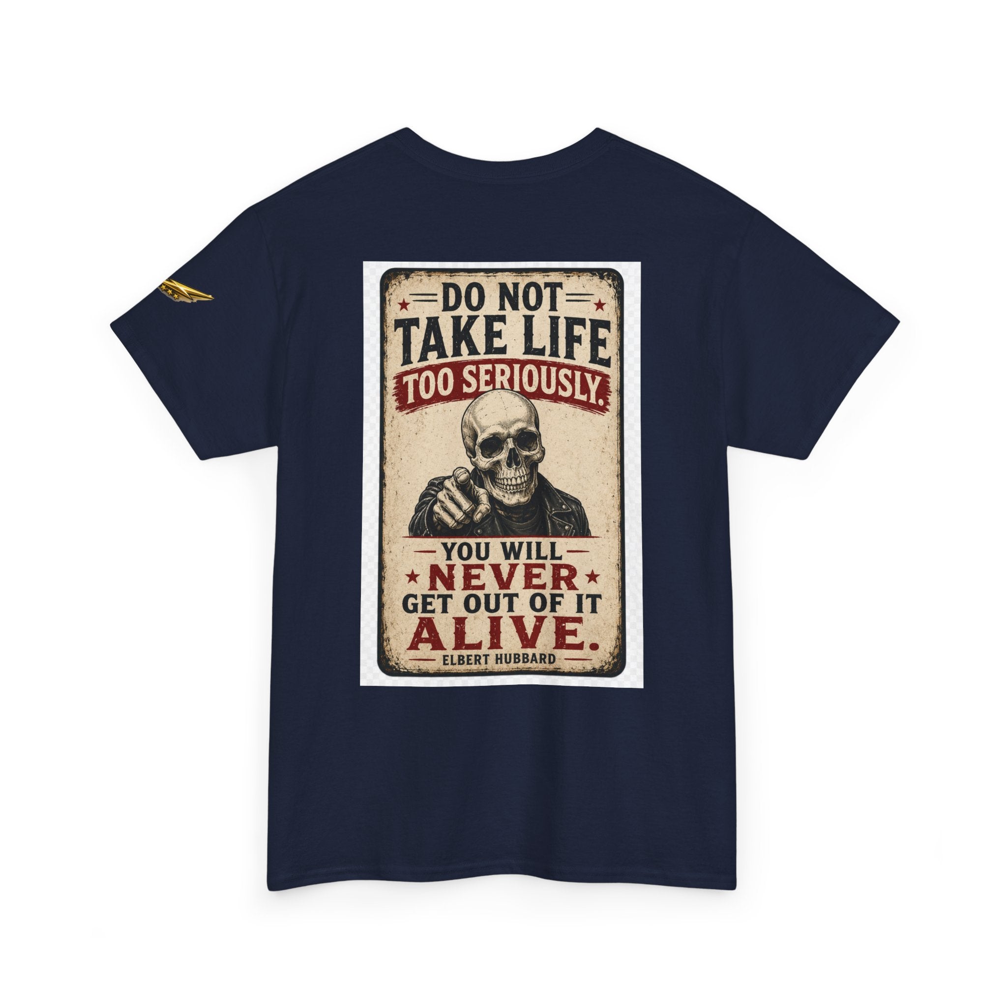 Do Not Take Life Too Seriously Skull T‑Shirt – Vintage Sarcastic Quote Tee