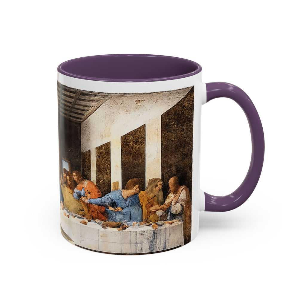 Last Supper Accent Coffee Mug — Religious Art Ceramic Coffee Cup (11/15oz)
