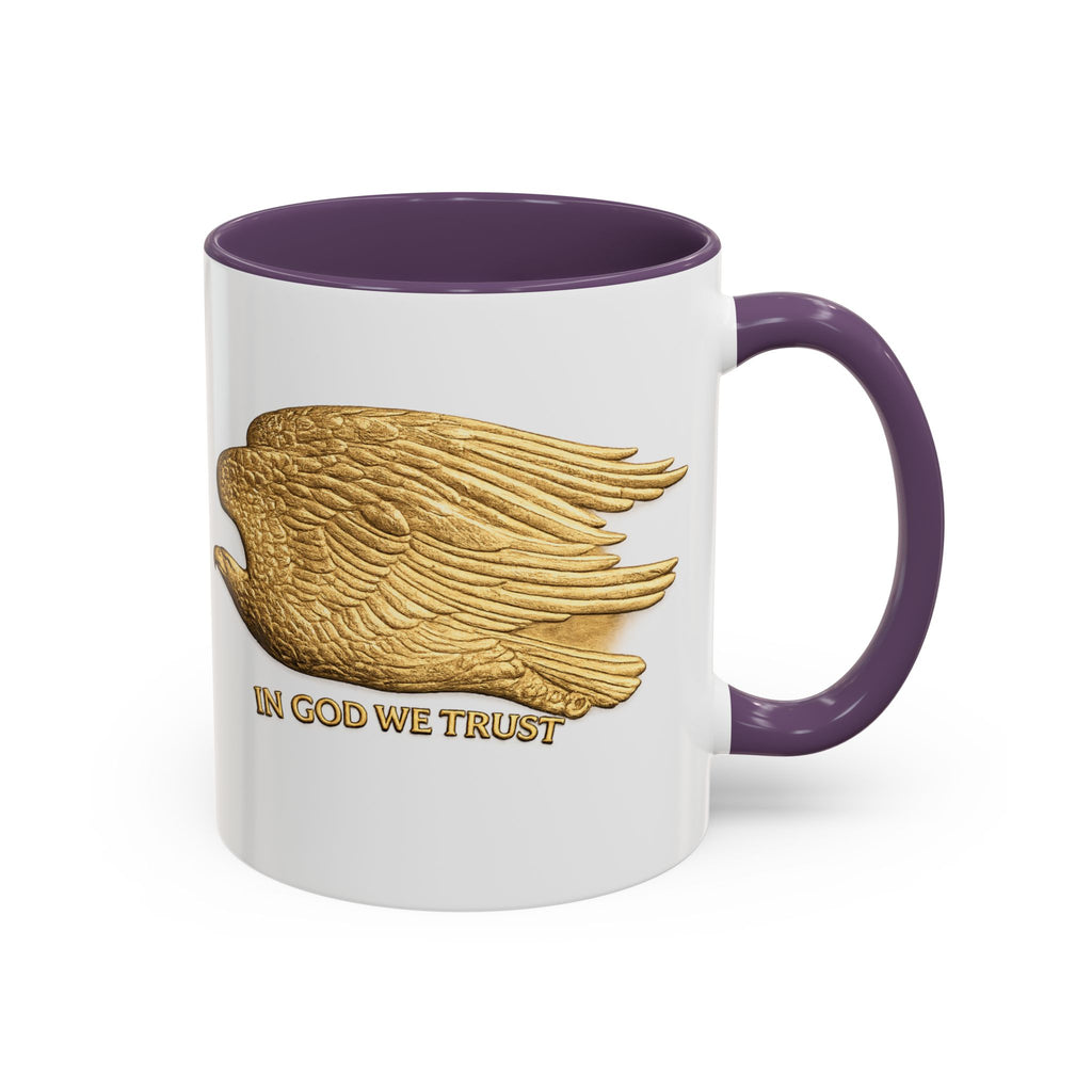 Gold Eagle "In God We Trust" Accent Coffee Mug
