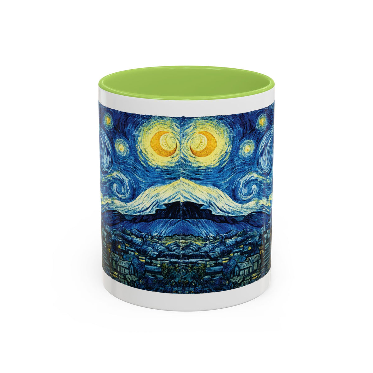 Starry Night Accent Coffee Mug — Van Gogh Style Night Sky Coffee Cup (11/15oz)