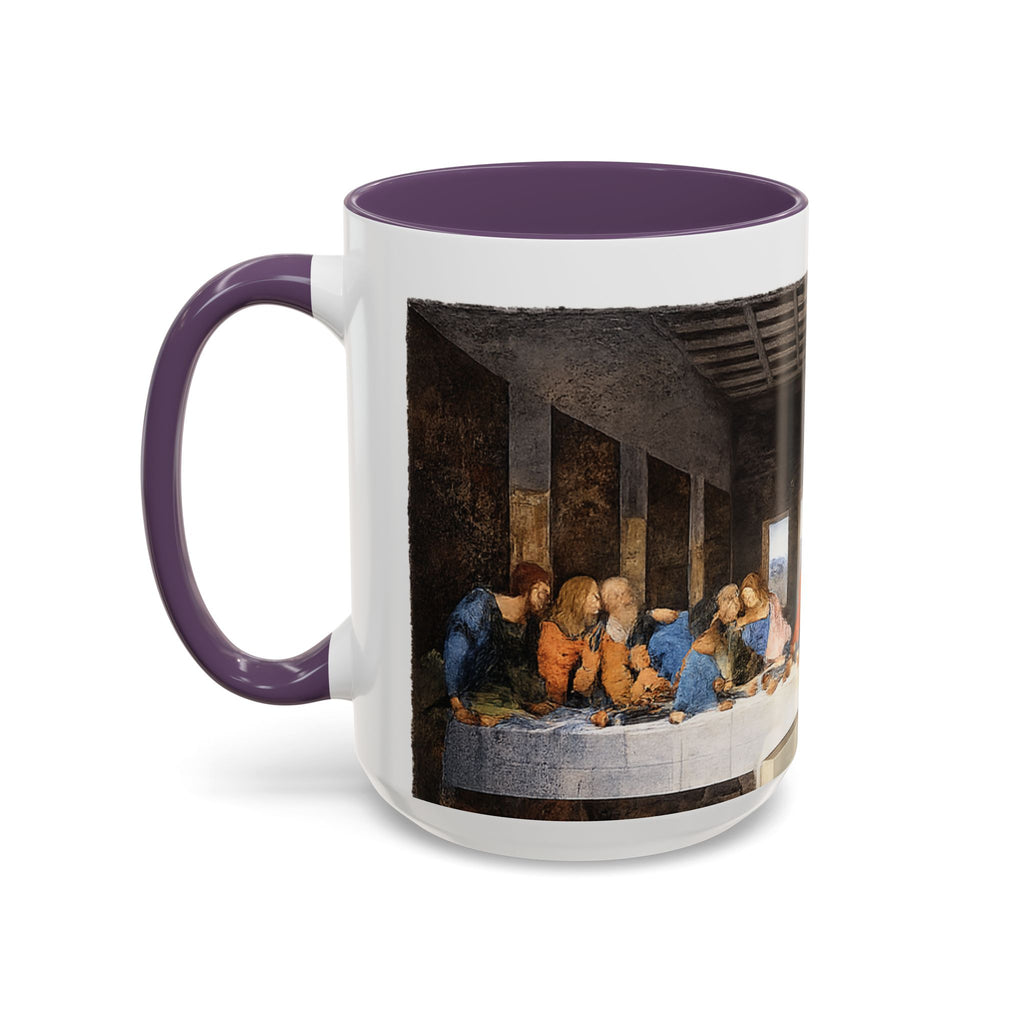 Last Supper Accent Coffee Mug — Religious Art Ceramic Coffee Cup (11/15oz)