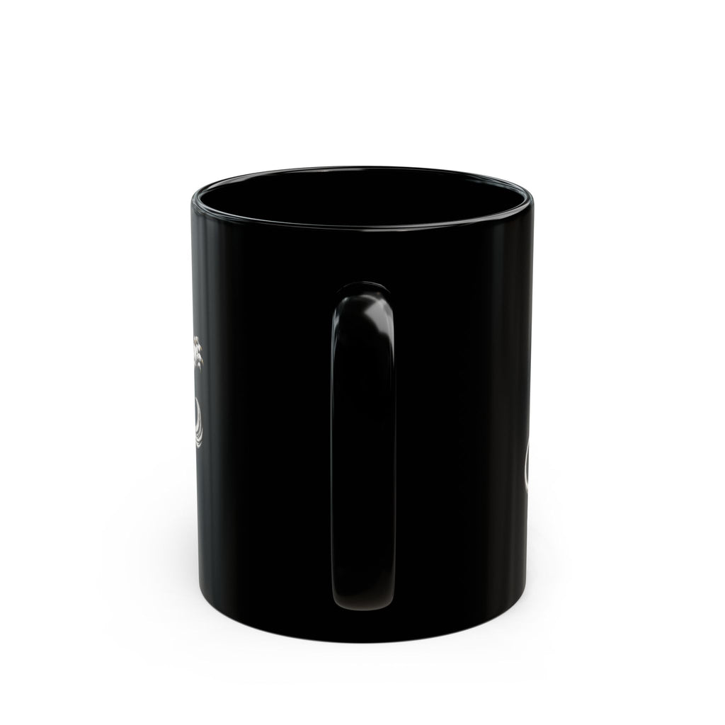 Copy of Regal Lion Crest Black Mug – Crowned Lion with Sun Shield, Medieval Heraldry Coffee Cup