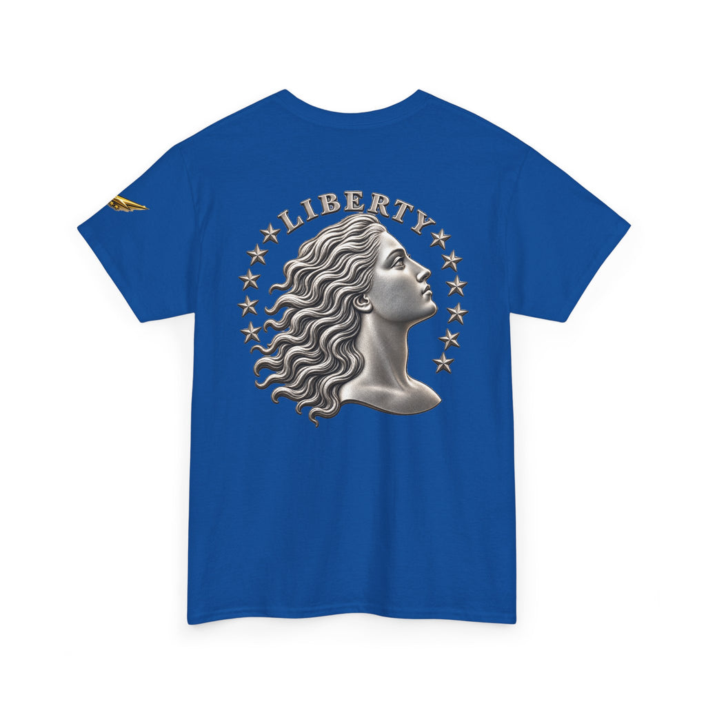 Liberty Coin Profile Tee — Vintage Liberty Head Graphic T-Shirt