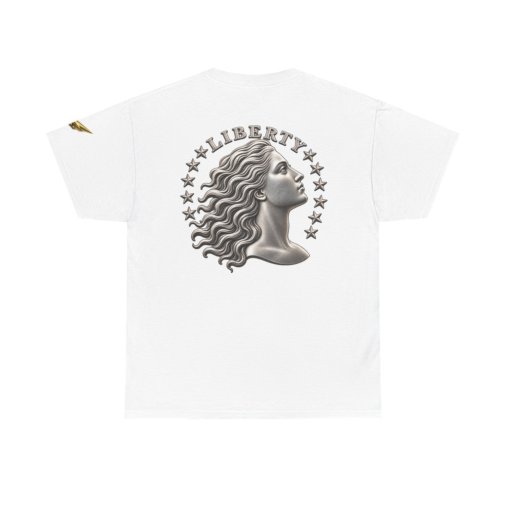 Liberty Coin Profile Tee — Vintage Liberty Head Graphic T-Shirt