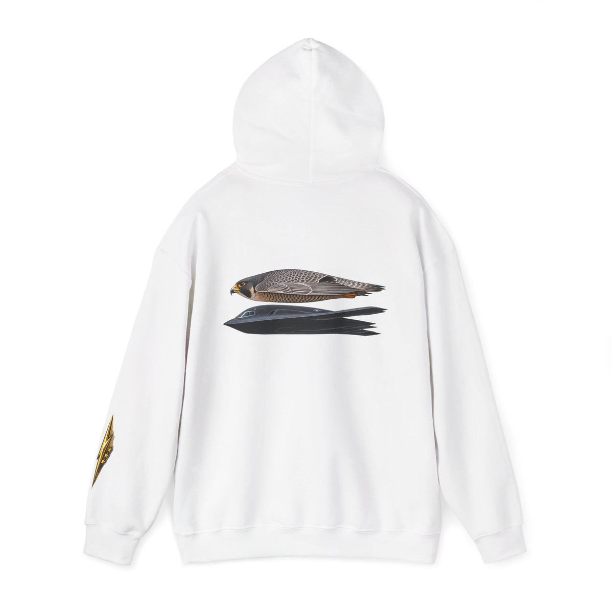 Copy of Dragon Graphic Hoodie — Monochrome Oriental Dragon Back Print, Sleeve Emblem