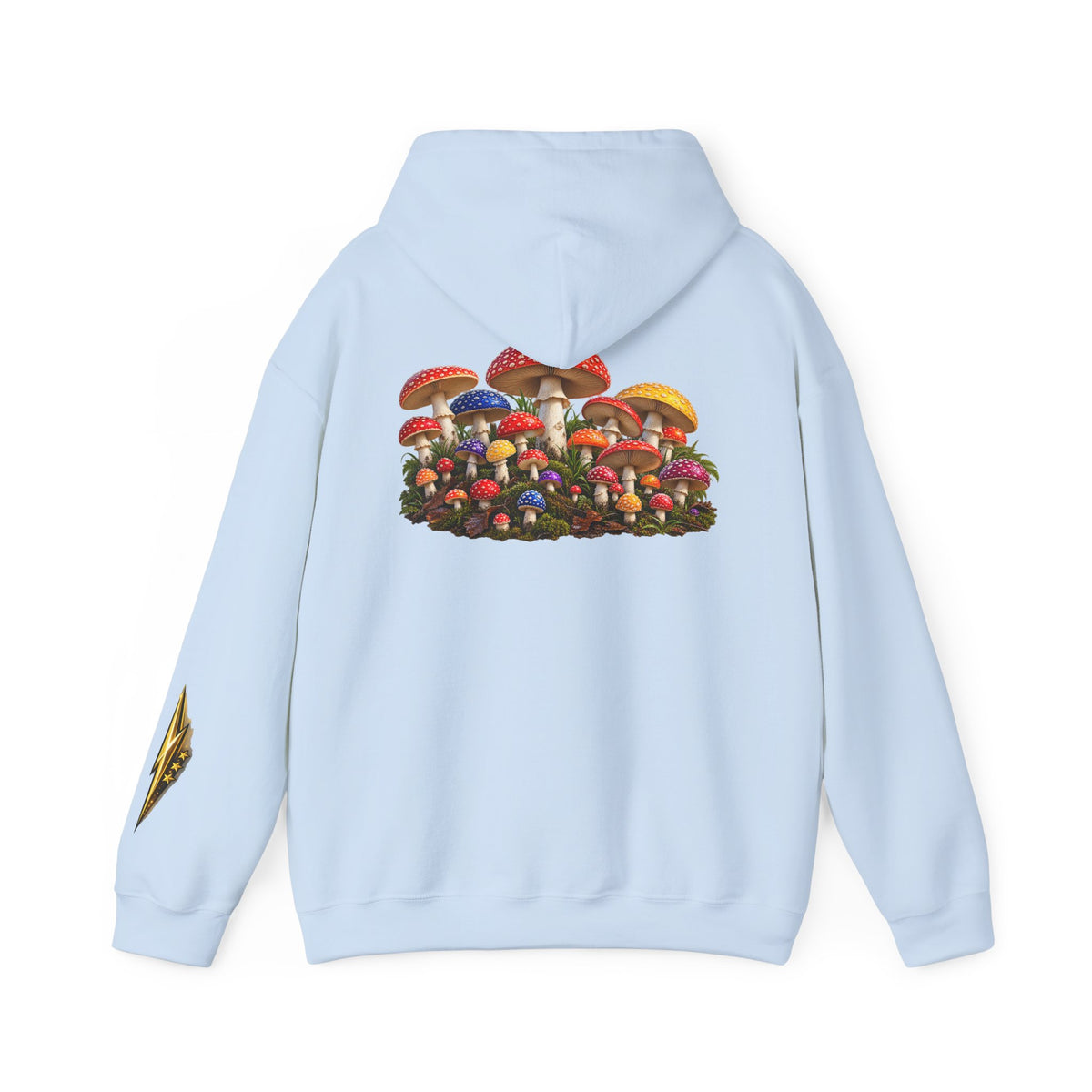 Mushroom Hoodie — Vintage Fly Agaric Fungi Graphic Pullover