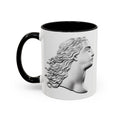 Sculpted Profile Accent Coffee Mug — Classical Bust Design (11/15 oz)
