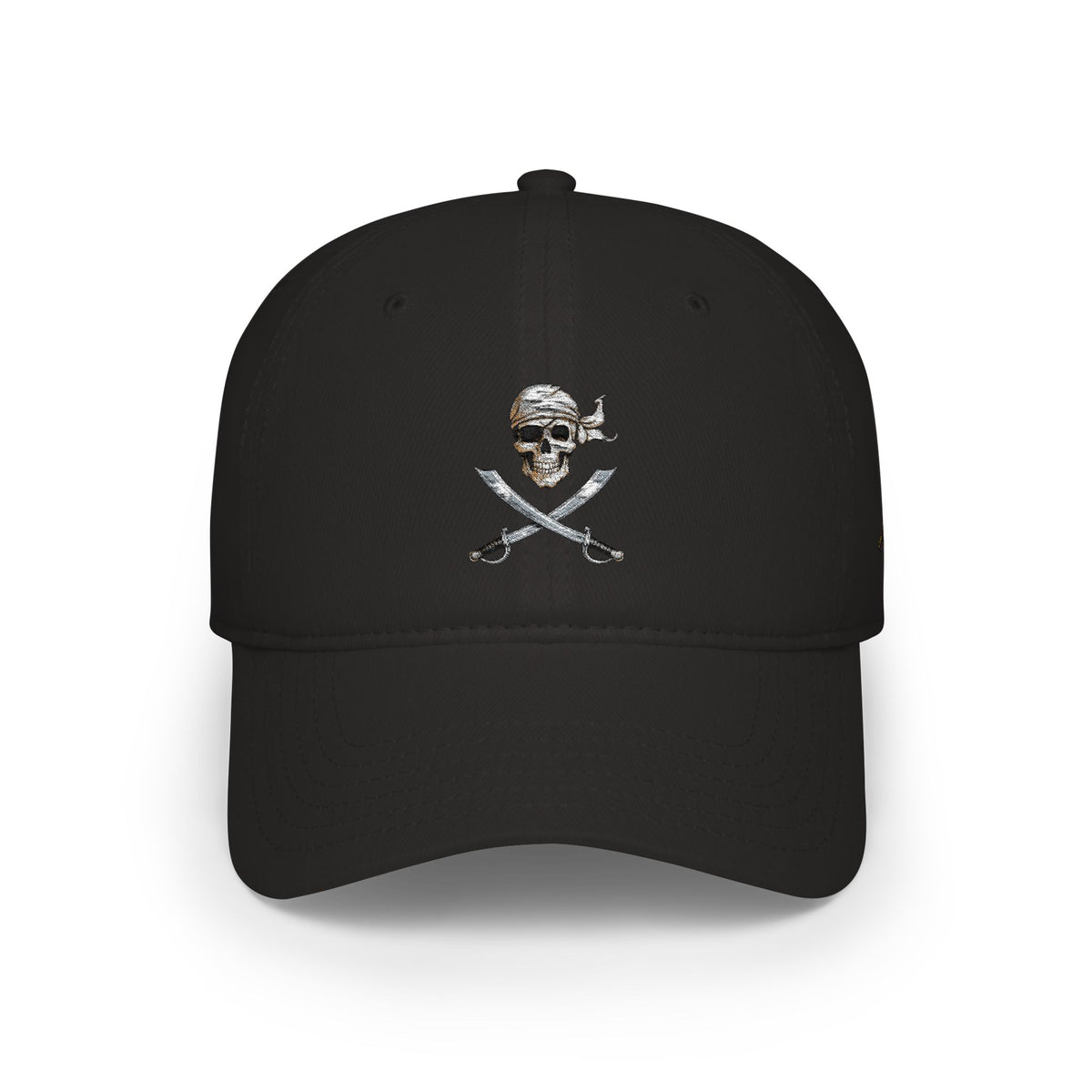 Skull & Crossbones Low Profile Baseball Cap – Pirate Hat