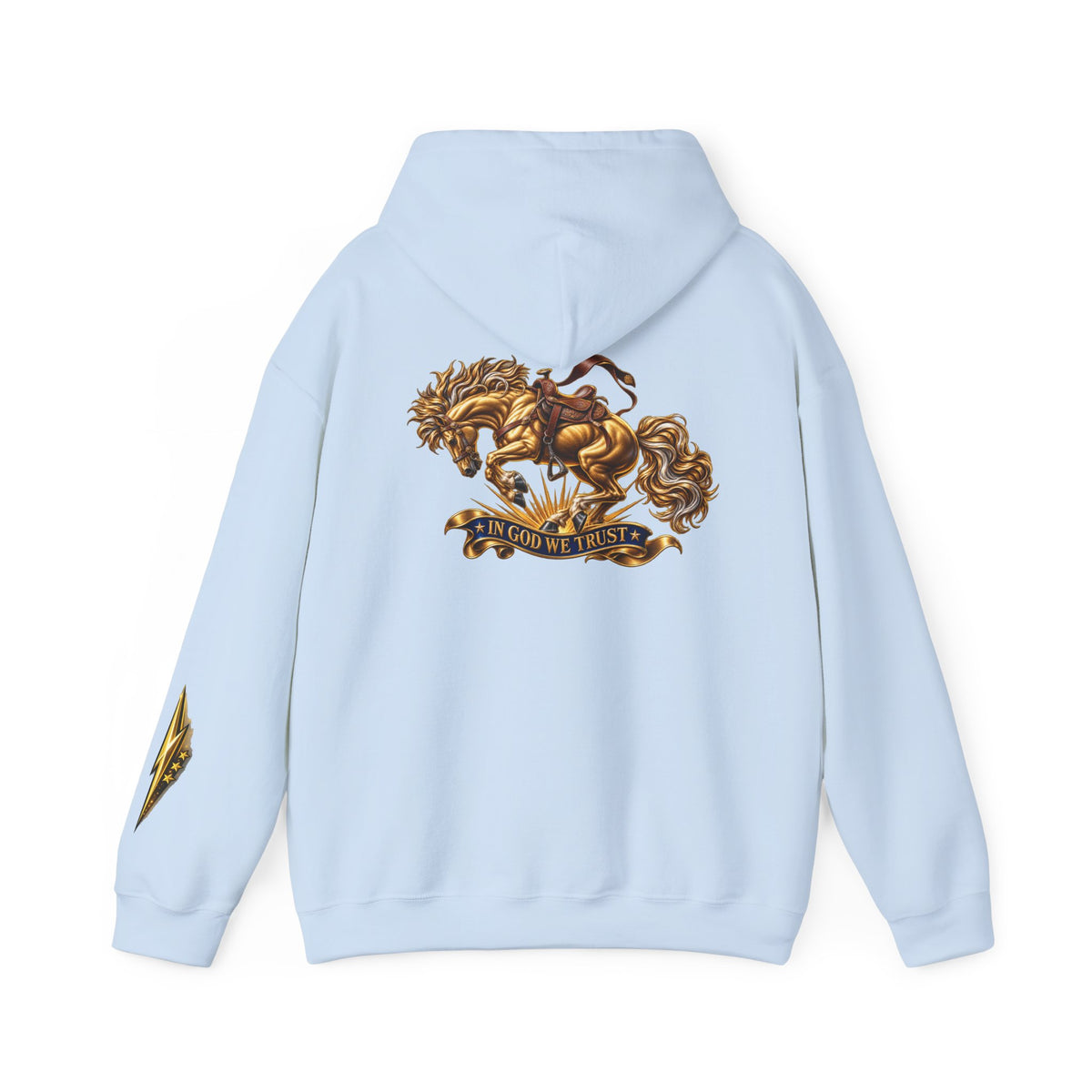 Golden Horse Hoodie — Regal Graphic Sweatshirt