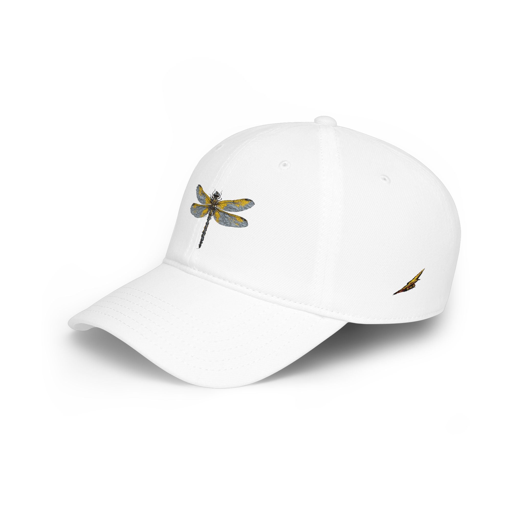 Dragonfly Embroidered Baseball Cap — Colorful Nature Hat