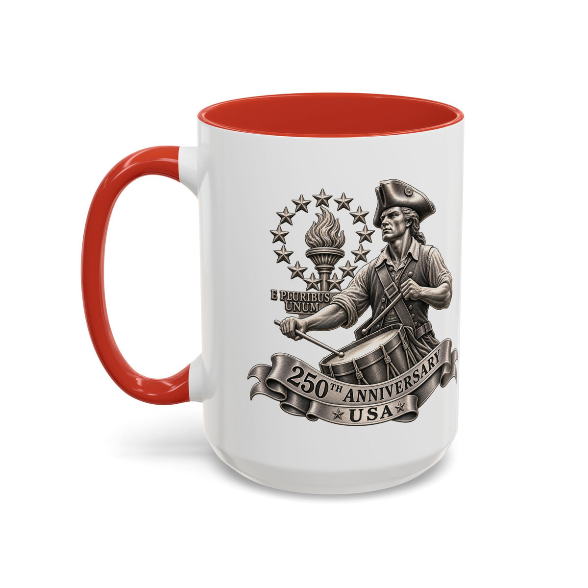 250th Anniversary USA Drum-Major Accent Coffee Mug