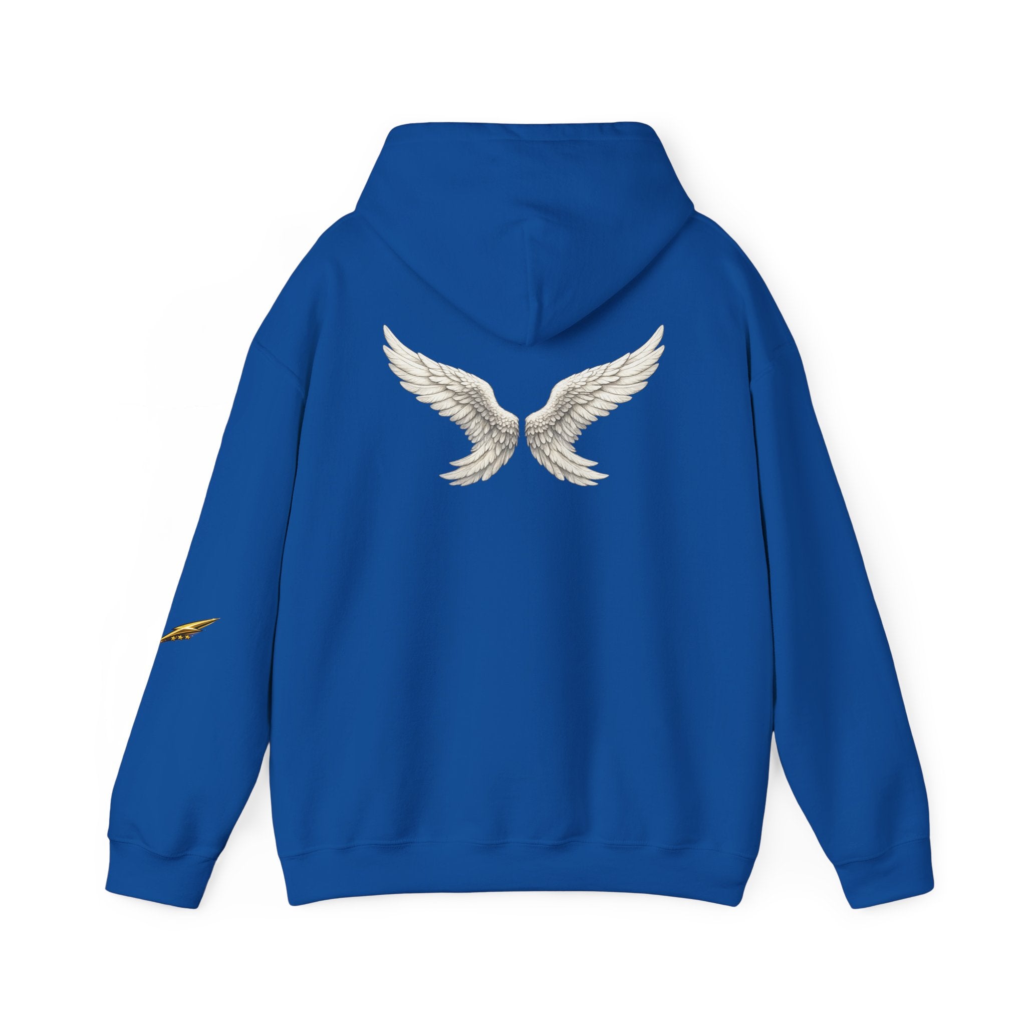 Angel Wings Hoodie — White Back Graphic Pullover