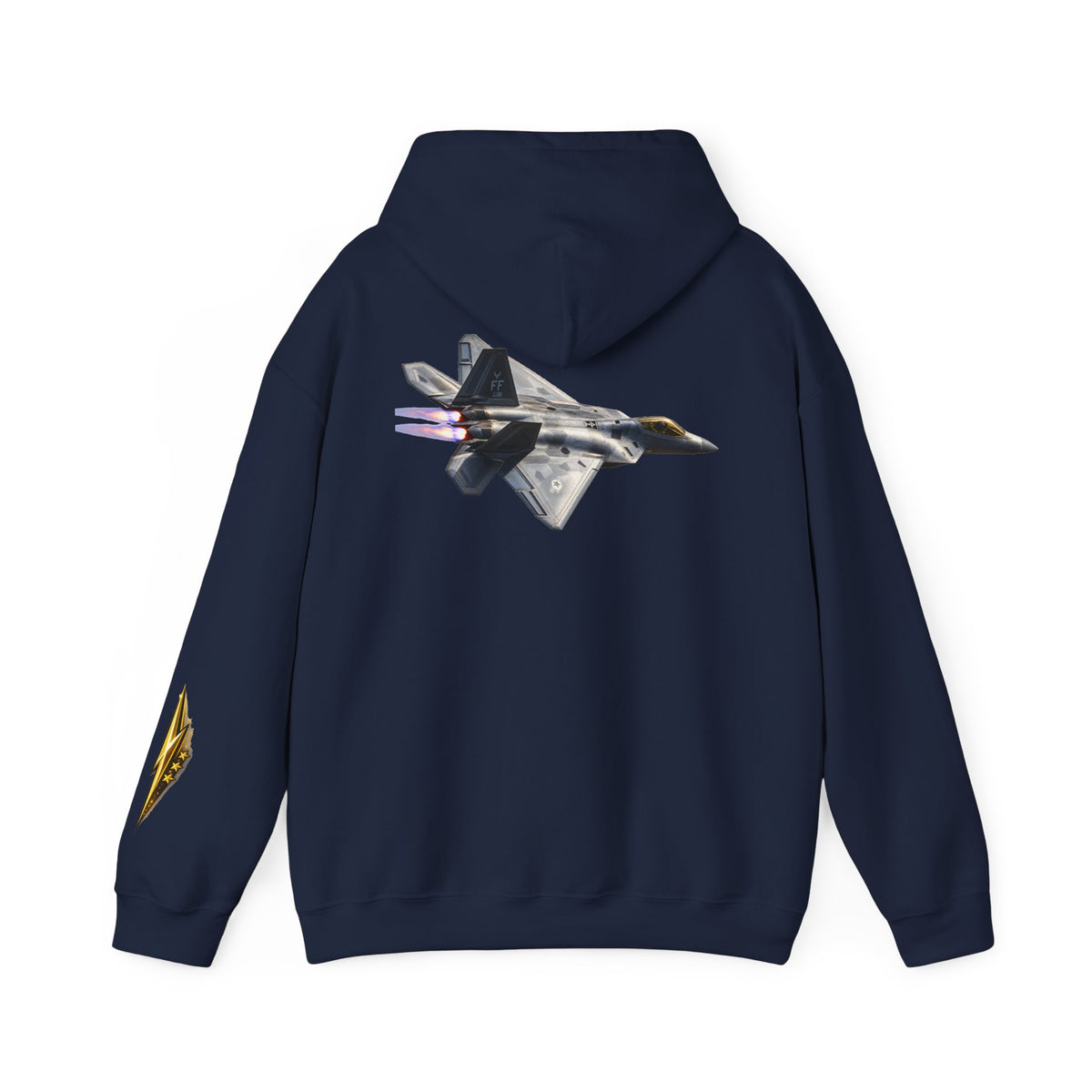 F-22 Raptor Jet Hoodie — Military Aircraft Pilot Flight Sweatshirt