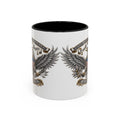 Eagle Shield Accent Coffee Mug — Patriotic "In God We Trust" Design