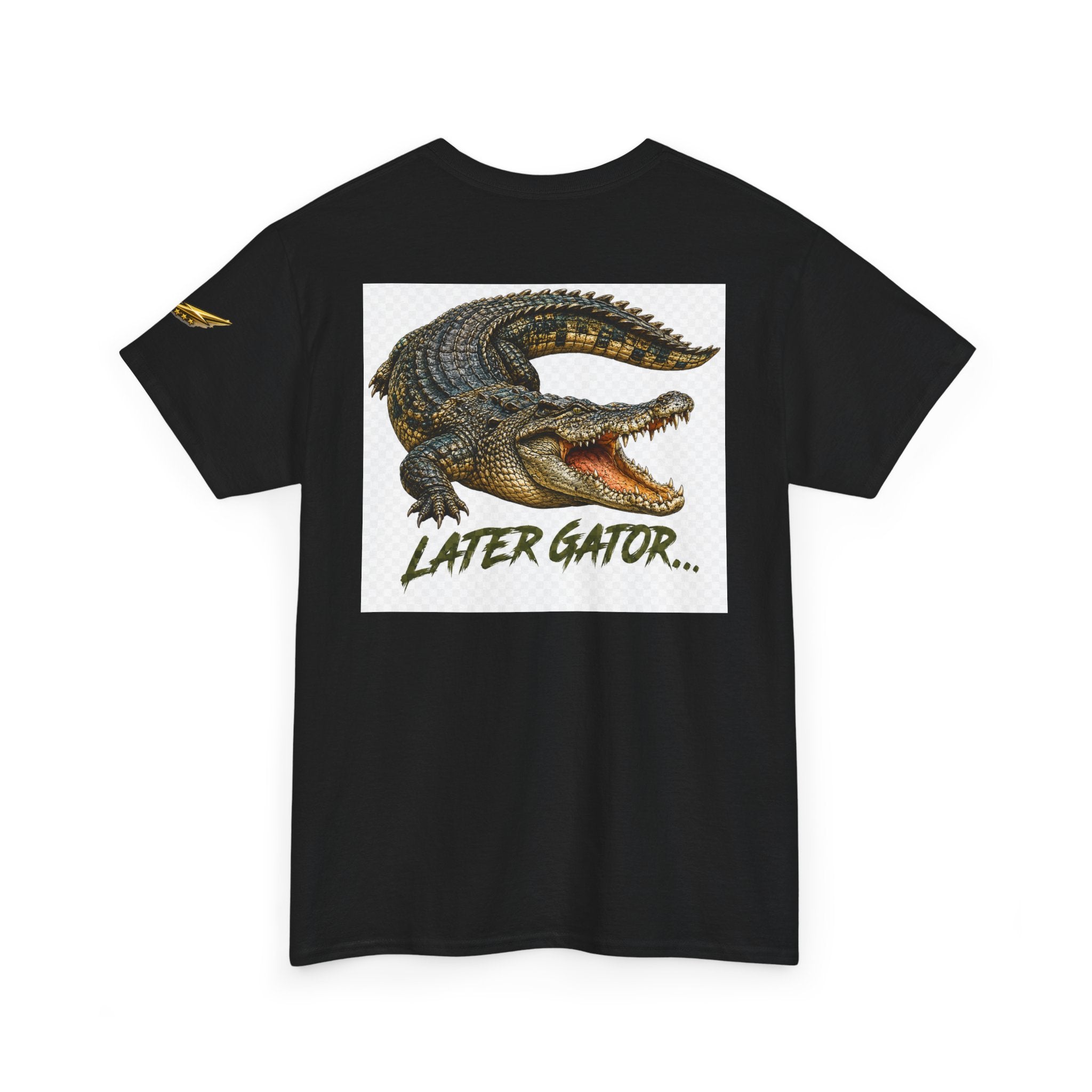 Alligator Graphic Tee — 'Later Gator' Casual Cotton T‑Shirt