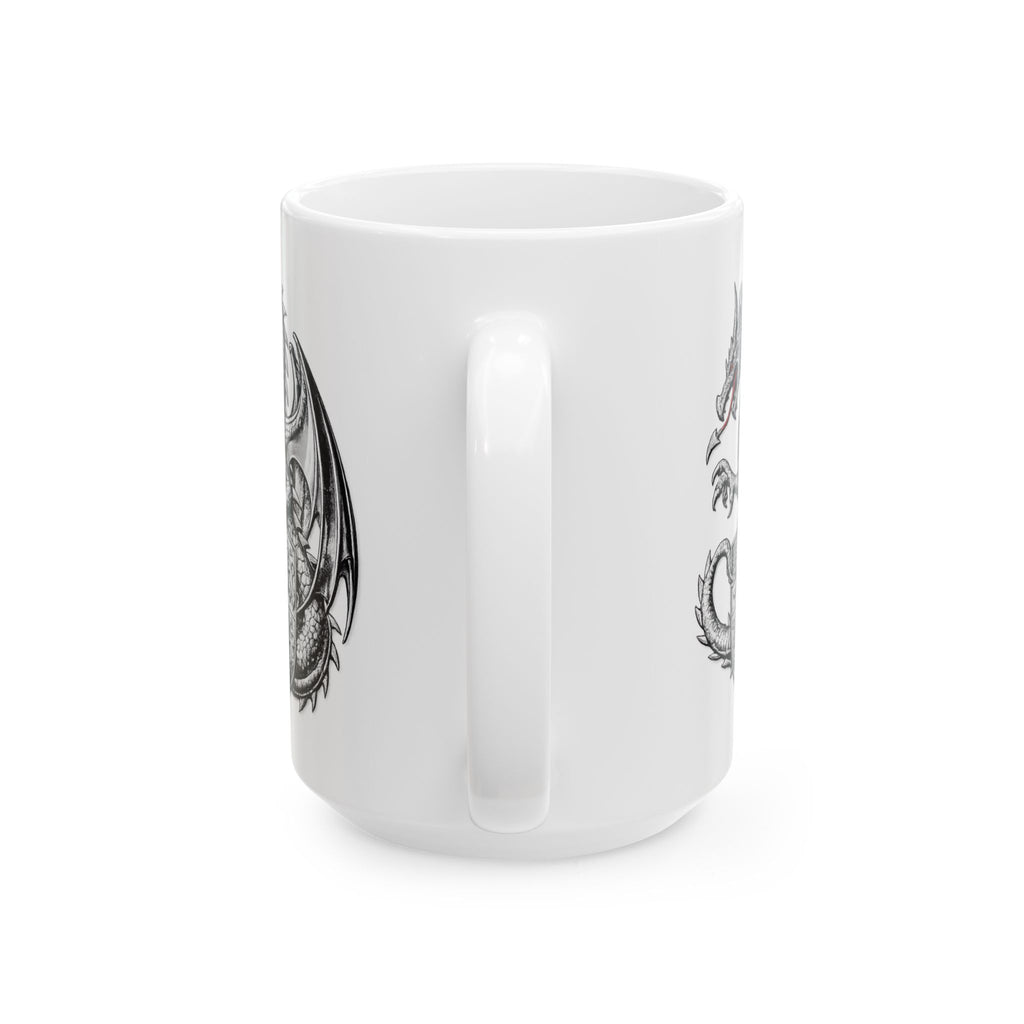 Dragon Ceramic Mug — Gothic Fantasy 11oz & 15oz Coffee Cup