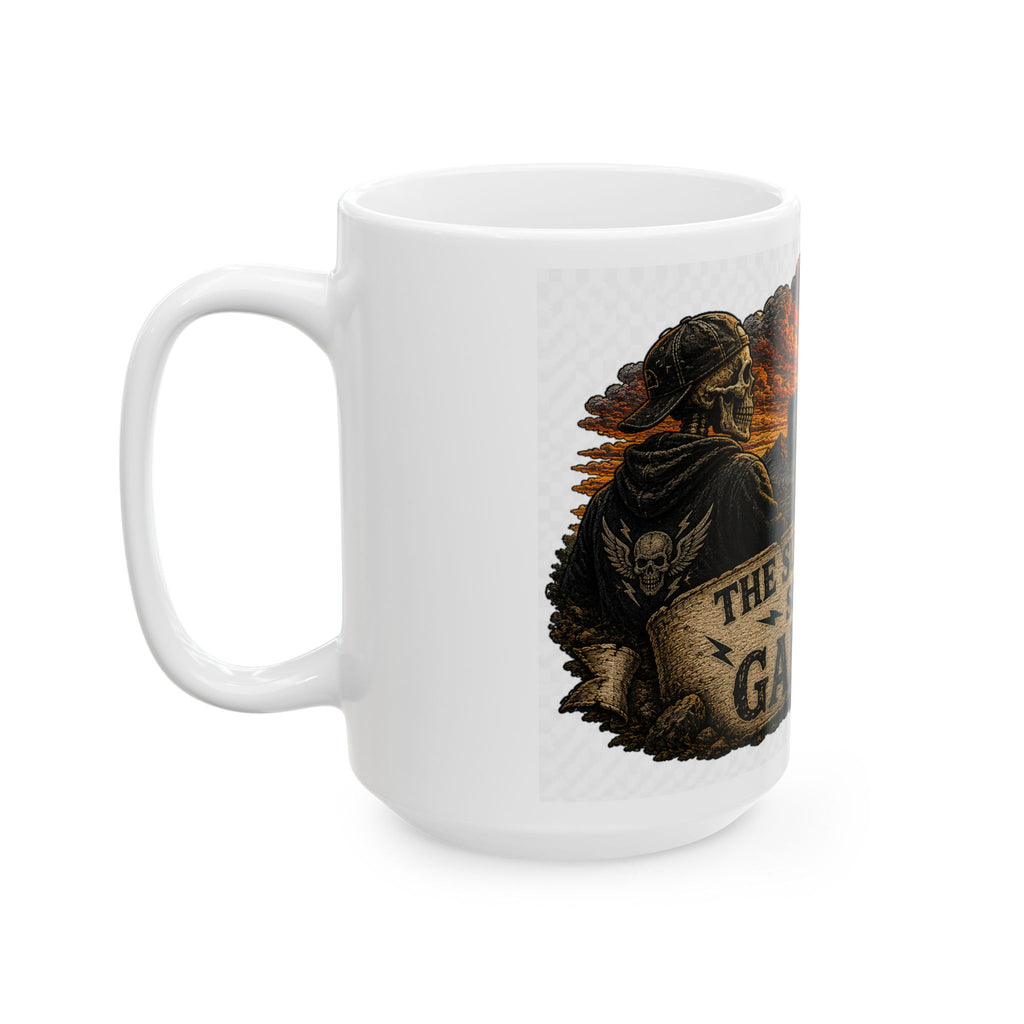Ceramic Mug — "The Sun Came Up, So Did I. Game On." Motivational Sunrise Coffee Cup
