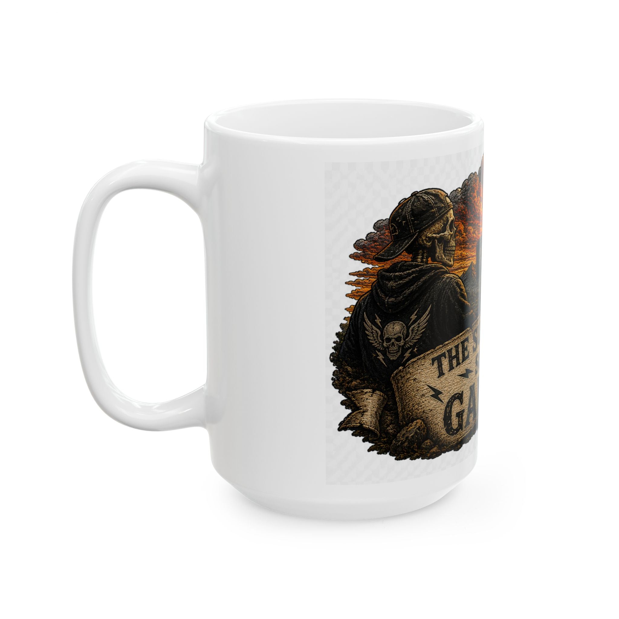 Ceramic Mug — "The Sun Came Up, So Did I. Game On." Motivational Sunrise Coffee Cup