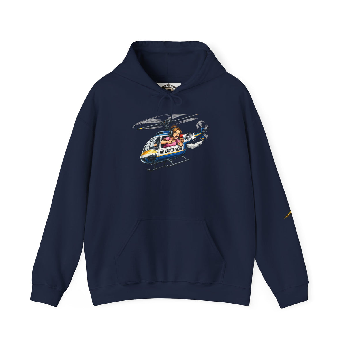 Helicopter Rescue Graphic Hoodie — Vintage Pilot Cartoon Sweatshirt