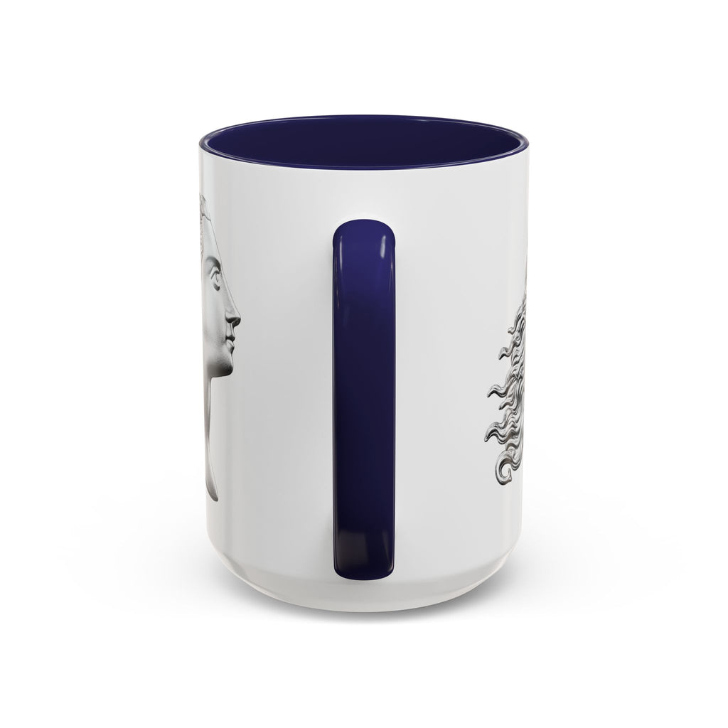 Sculpted Profile Accent Coffee Mug — Classical Bust Design (11/15 oz)