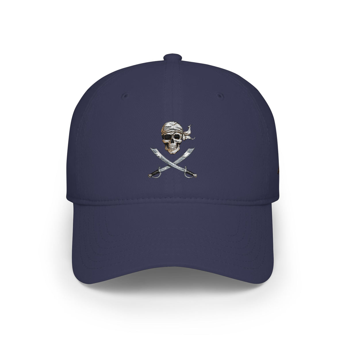 Skull & Crossbones Low Profile Baseball Cap – Pirate Hat