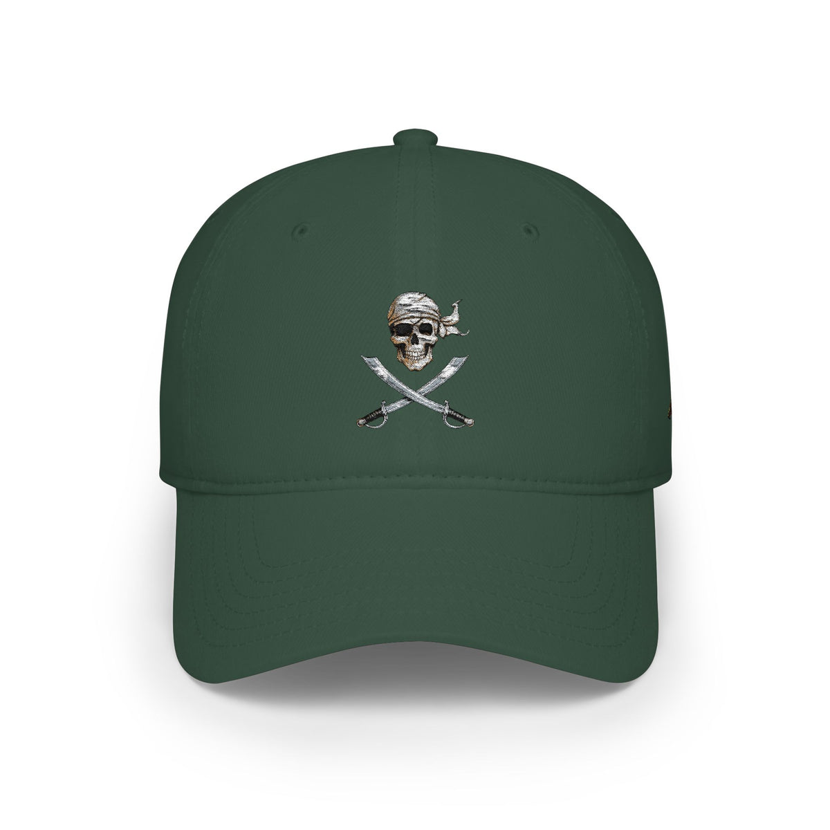 Skull & Crossbones Low Profile Baseball Cap – Pirate Hat