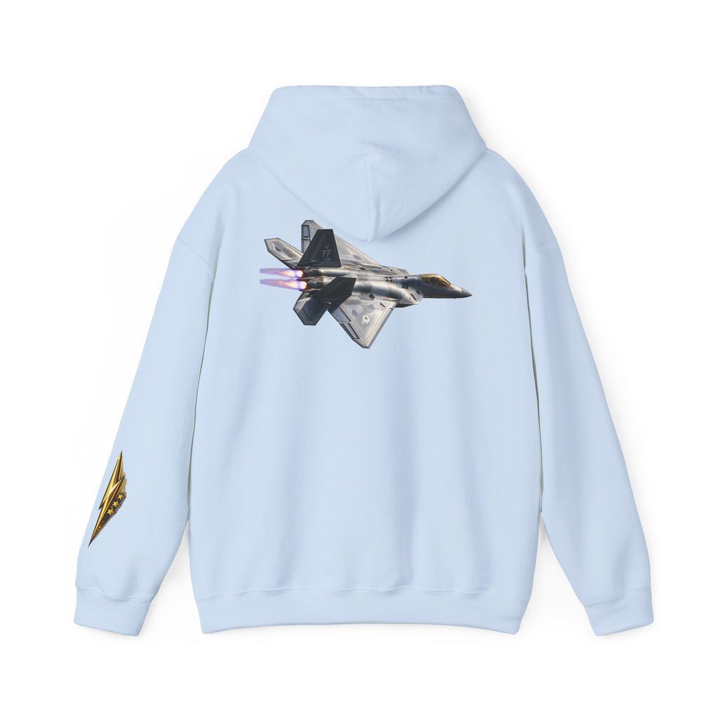 F-22 Raptor Jet Hoodie — Military Aircraft Pilot Flight Sweatshirt