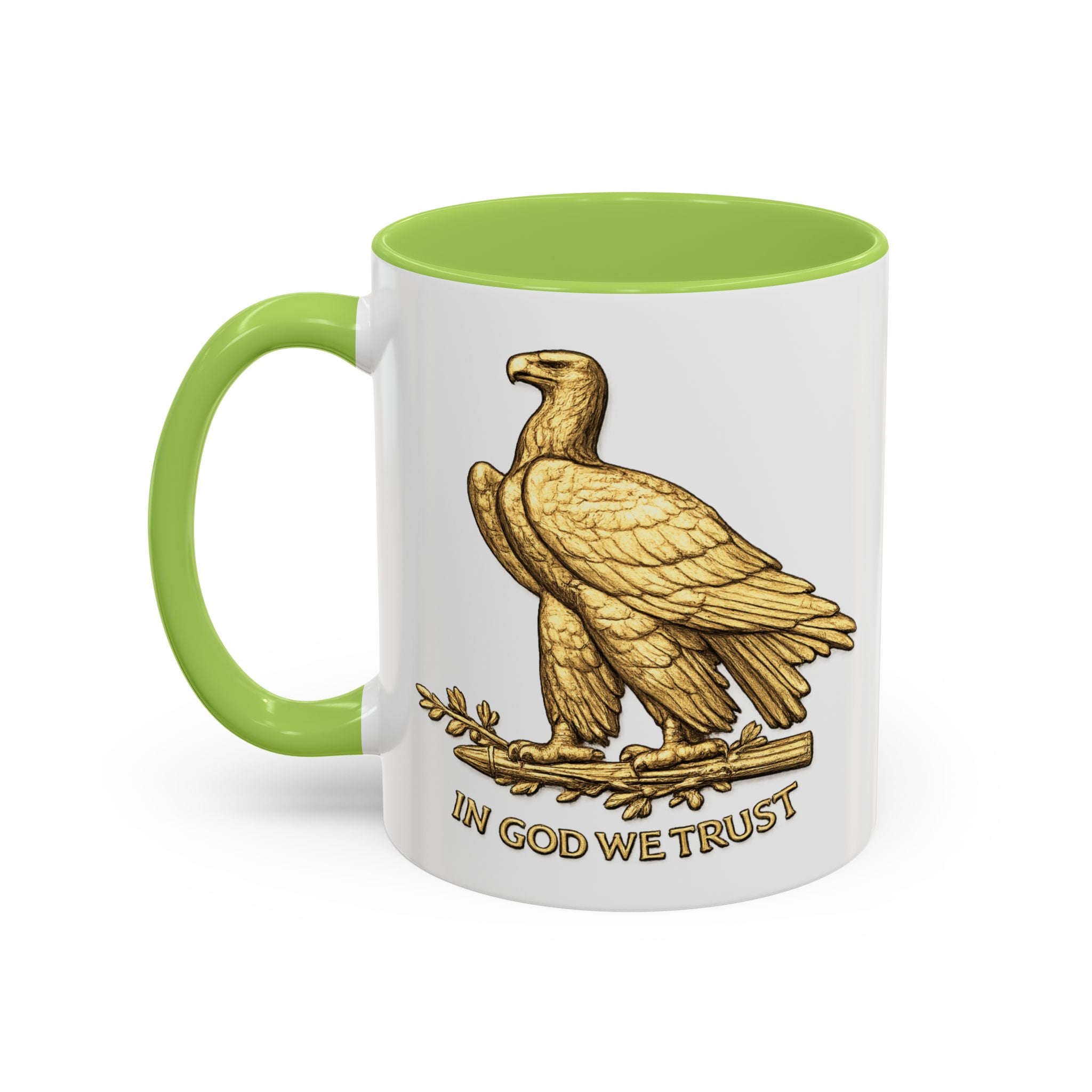 Gold Eagle "In God We Trust" Accent Coffee Mug