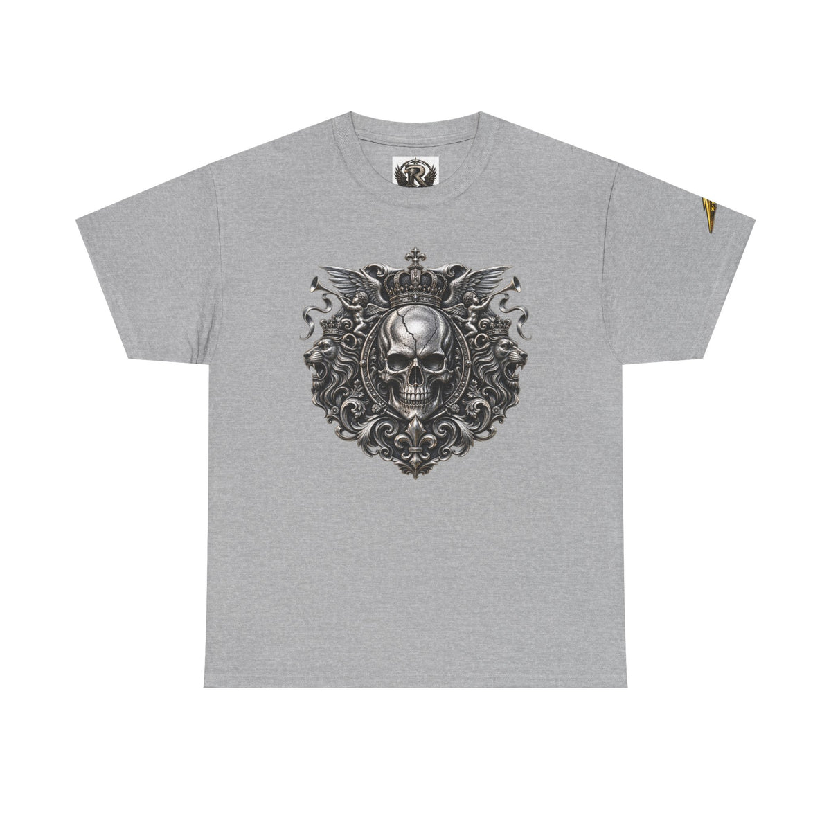 Skull Crest Tee – Gothic Crowned Skull Graphic T-Shirt