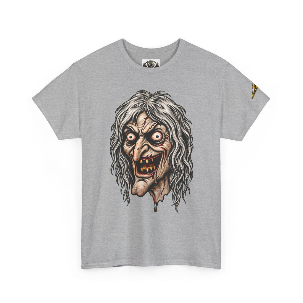Horror Witch Face T‑Shirt — Creepy Vintage Monster Graphic Tee