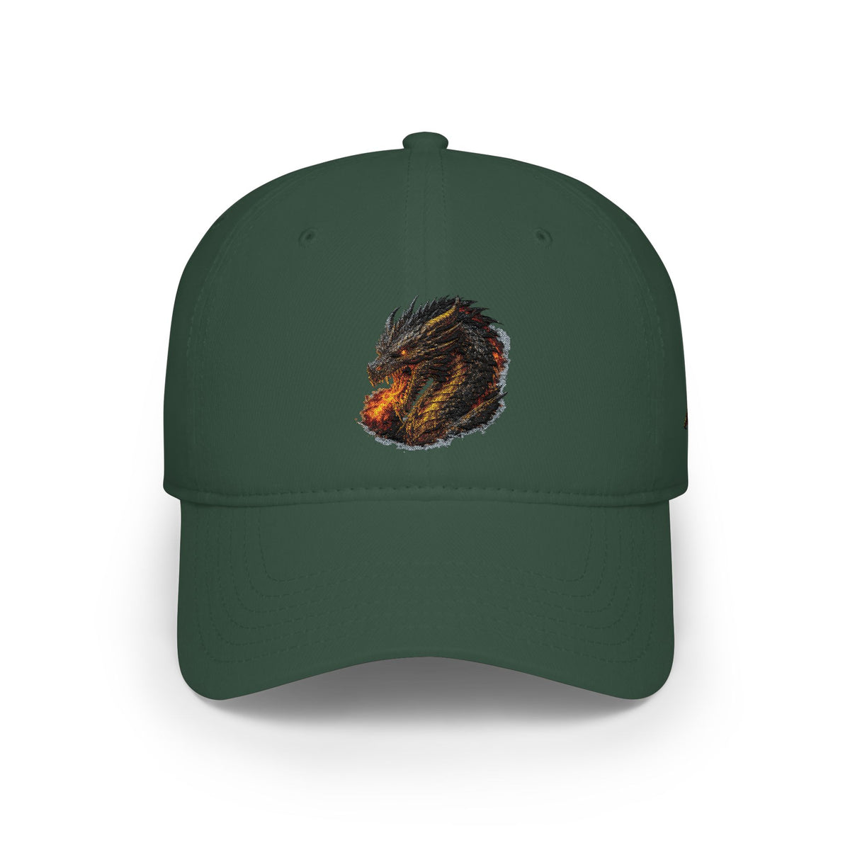 Dragon Head Embroidered Cap — Low Profile Baseball Hat