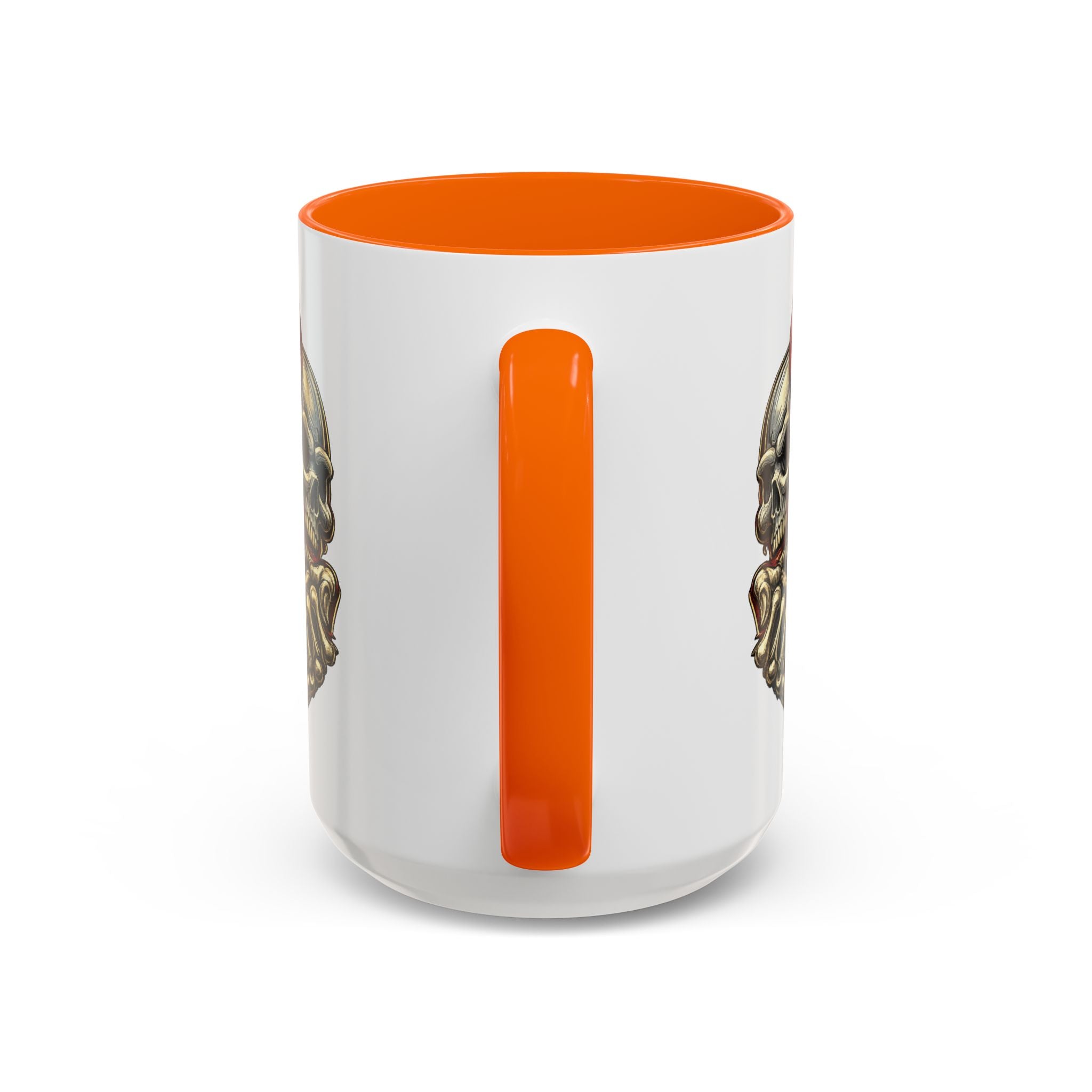 Devil Skull Accent Coffee Mug – Gothic Demon Skull Design (11/15 oz)