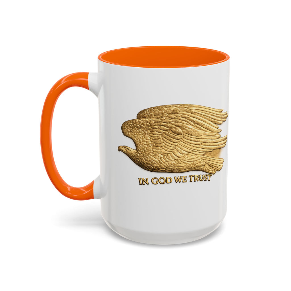 Gold Eagle "In God We Trust" Accent Coffee Mug