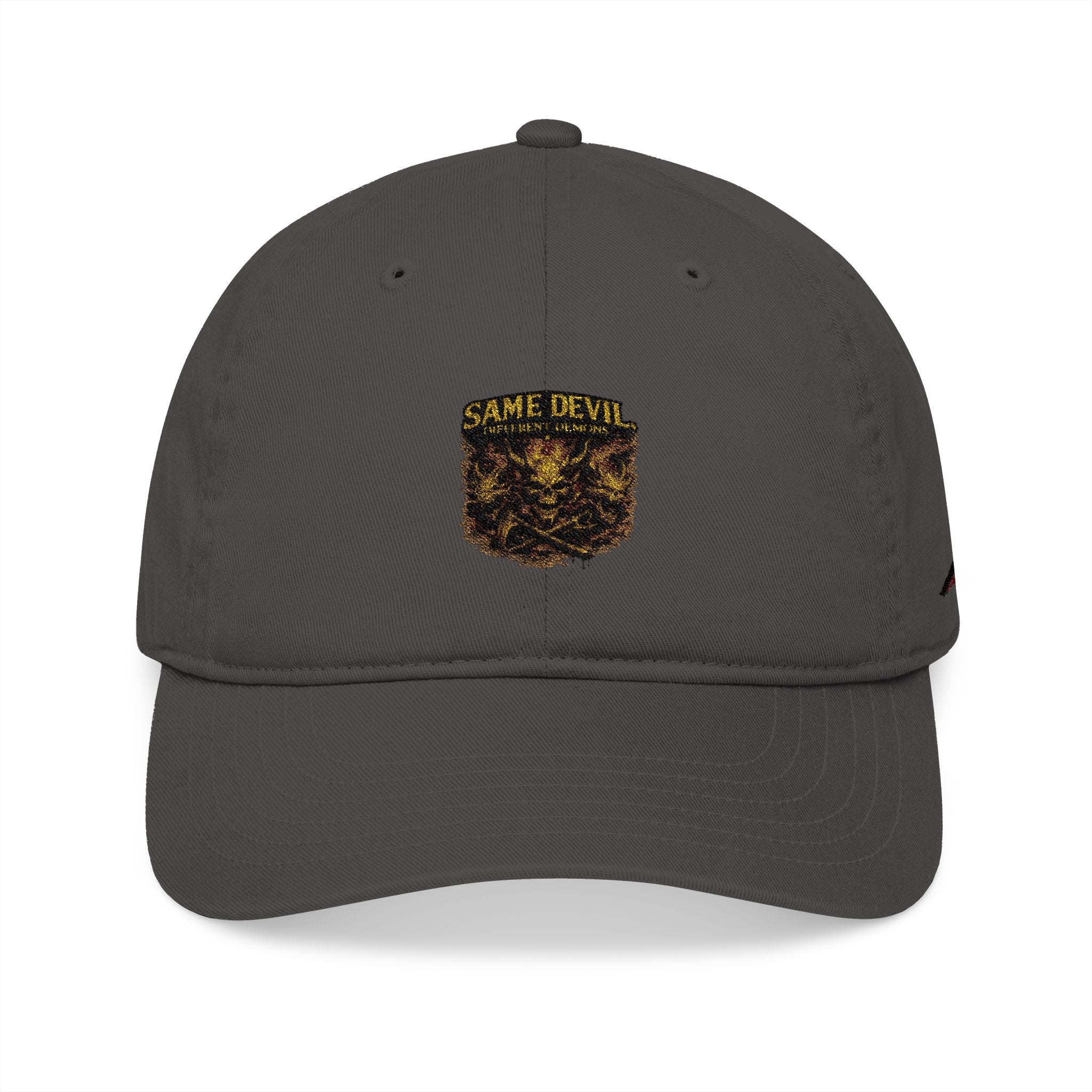 Embroidered Shield Baseball Cap – Organic Cotton, Vintage Crest Design