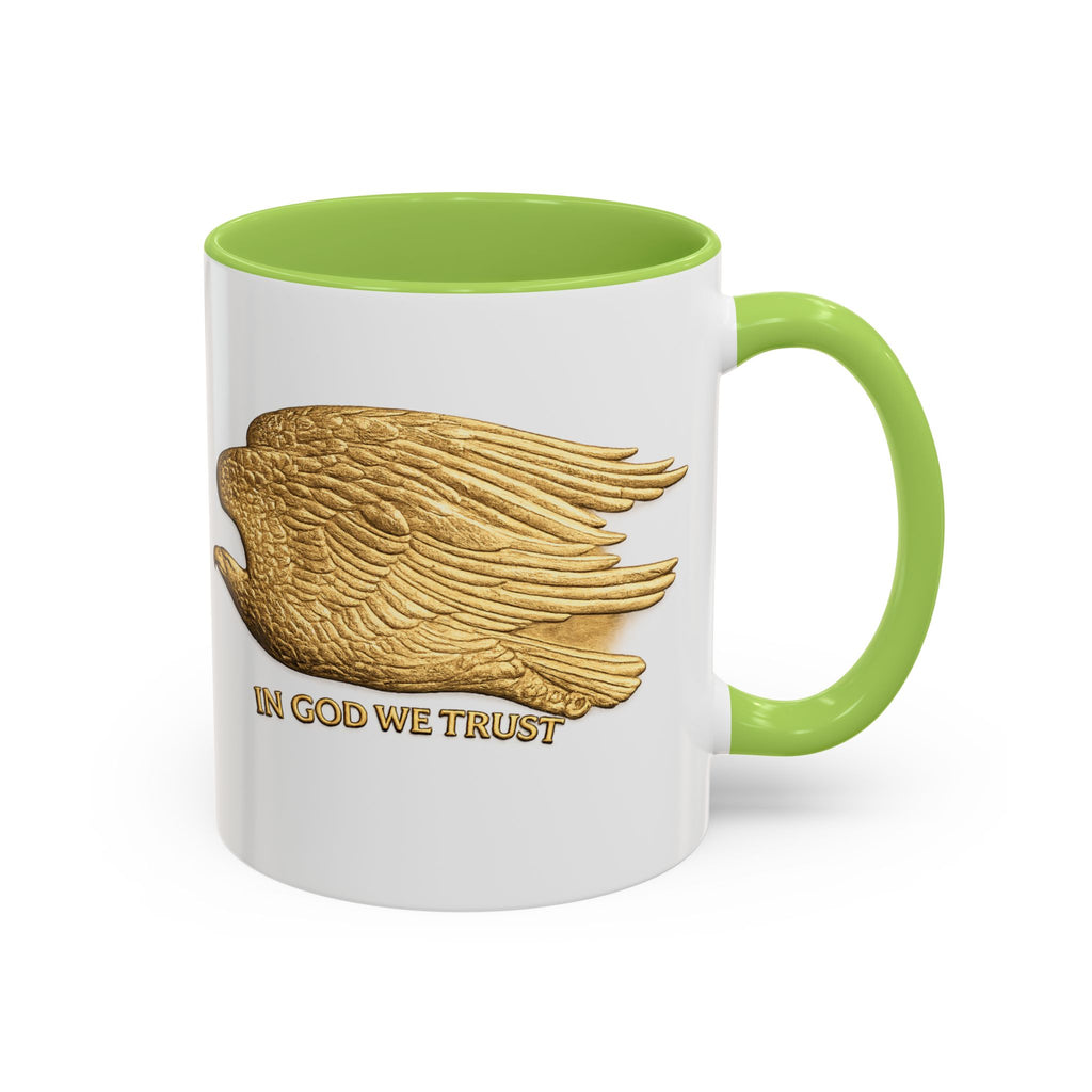 Gold Eagle "In God We Trust" Accent Coffee Mug