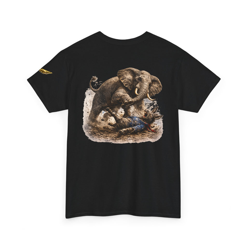 Elephant Playback Tee — Vintage Baby Elephant Illustration T-Shirt