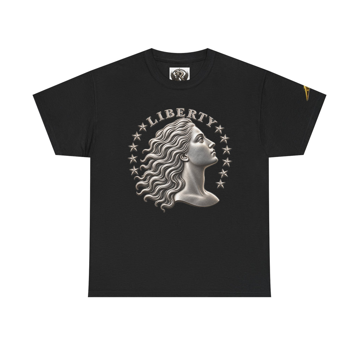 Liberty Eagle T-Shirt — Vintage Liberty Head & Soaring Eagle Graphic Tee