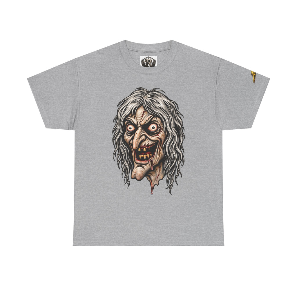 Horror Witch Face T‑Shirt — Creepy Vintage Monster Graphic Tee