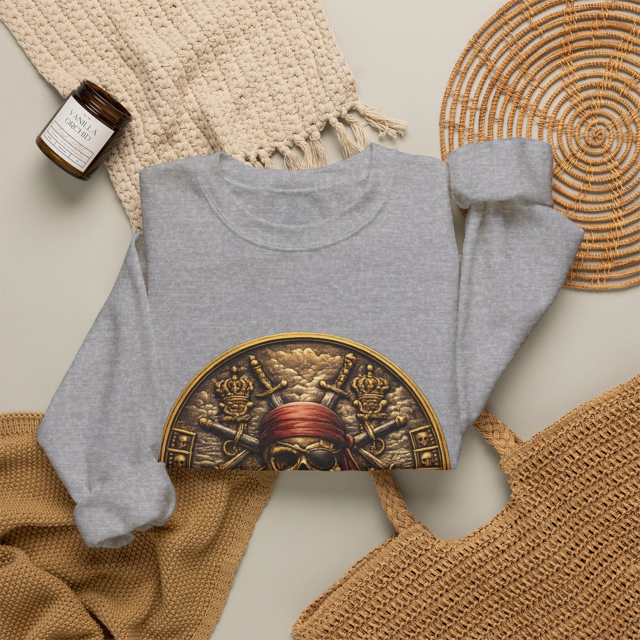 Pirate Skull Coin Crewneck Sweatshirt