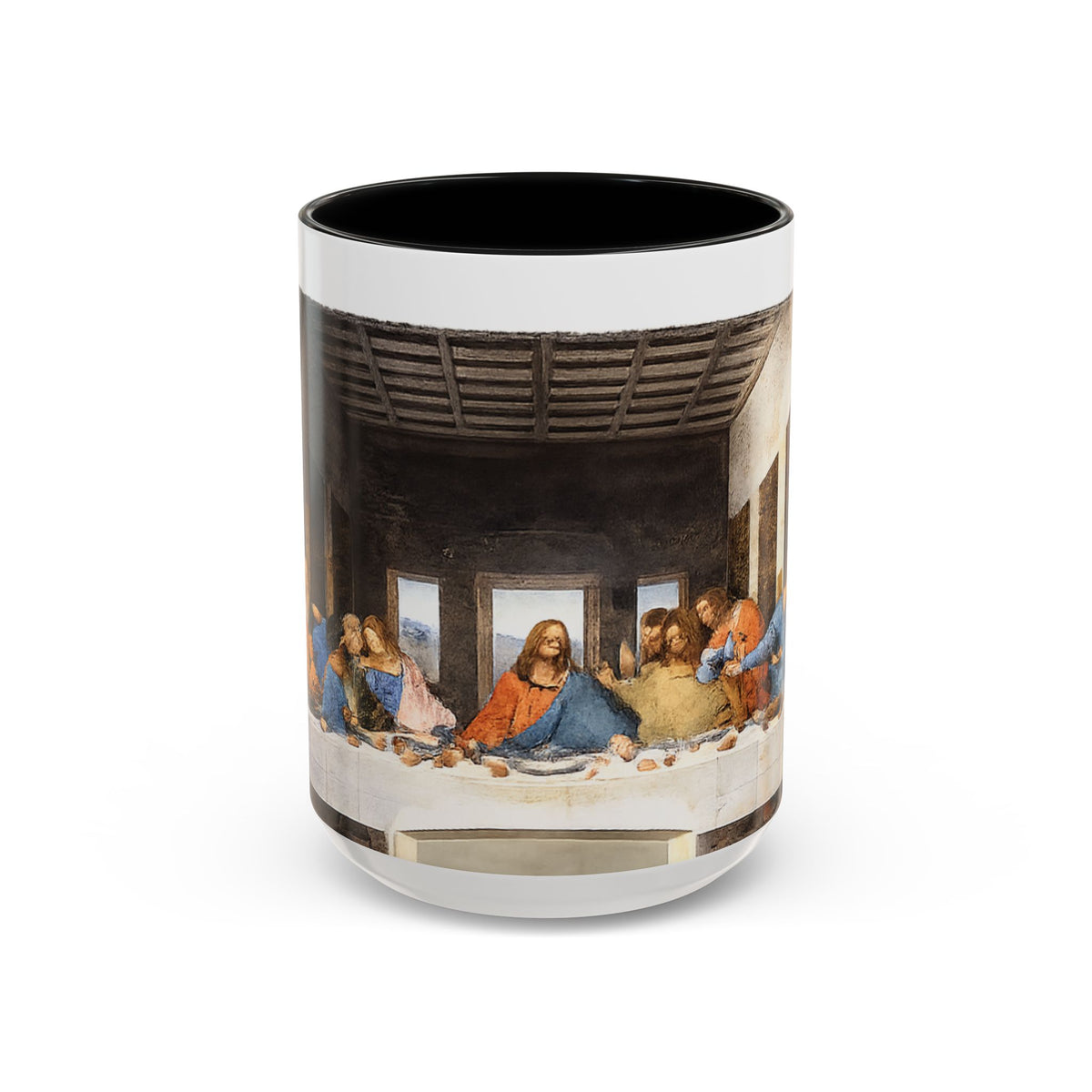Last Supper Accent Coffee Mug — Religious Art Ceramic Coffee Cup (11/15oz)