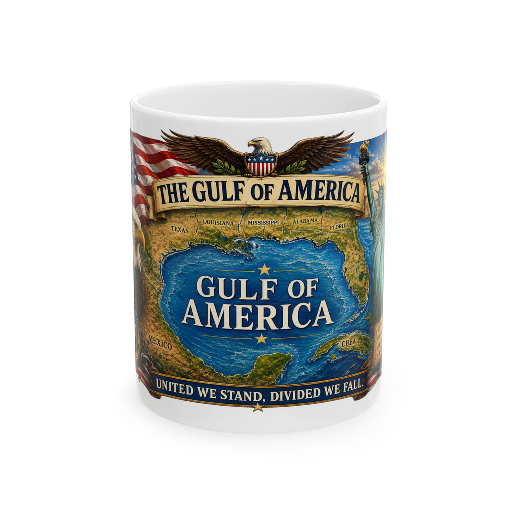 Gulf of America Ceramic Mug — Patriotic Map Design (11oz/15oz)