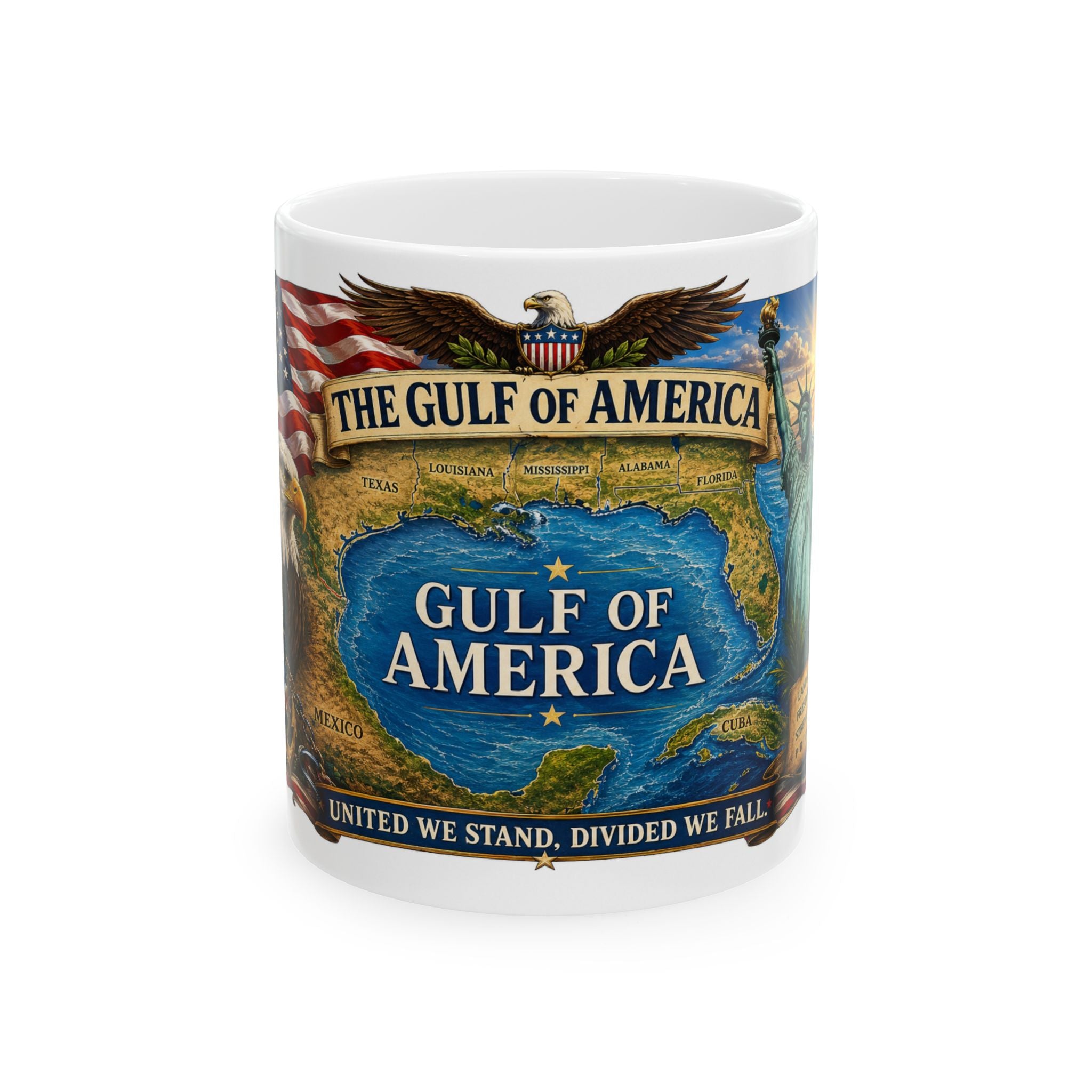 Gulf of America Ceramic Mug — Patriotic Map Design (11oz/15oz)