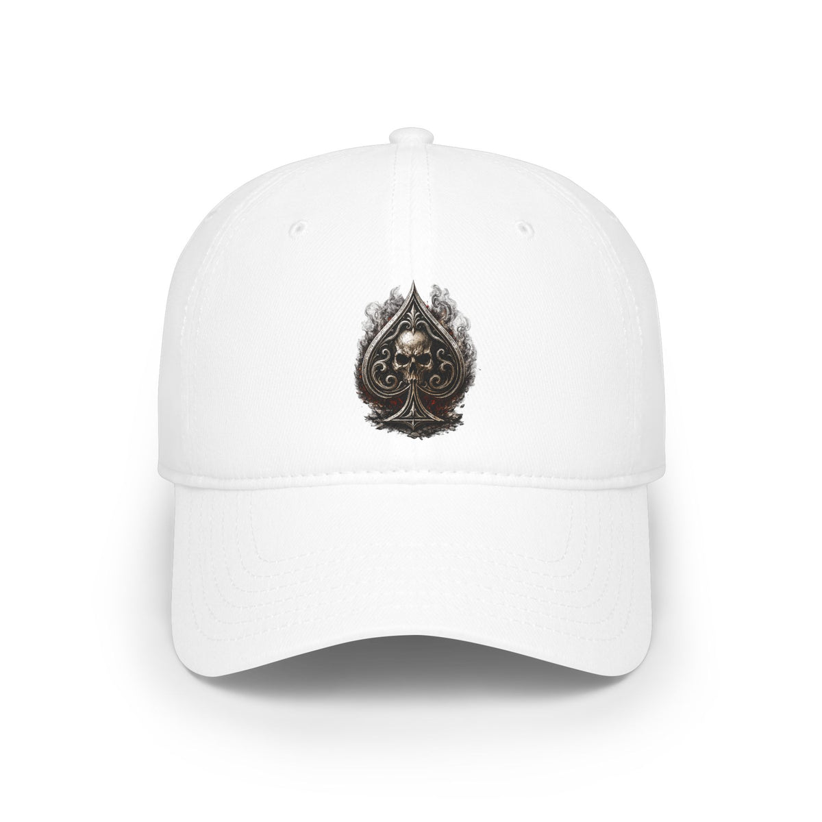 Skull Ace Embroidered Baseball Cap