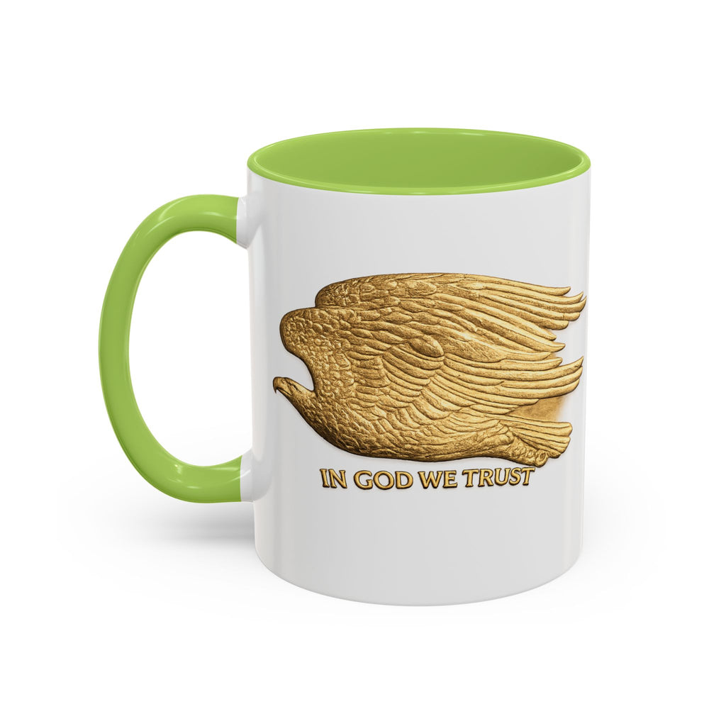 Gold Eagle "In God We Trust" Accent Coffee Mug
