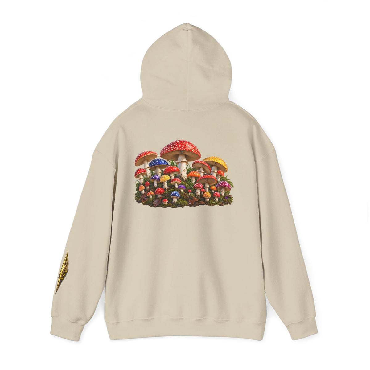 Mushroom Hoodie — Vintage Fly Agaric Fungi Graphic Pullover