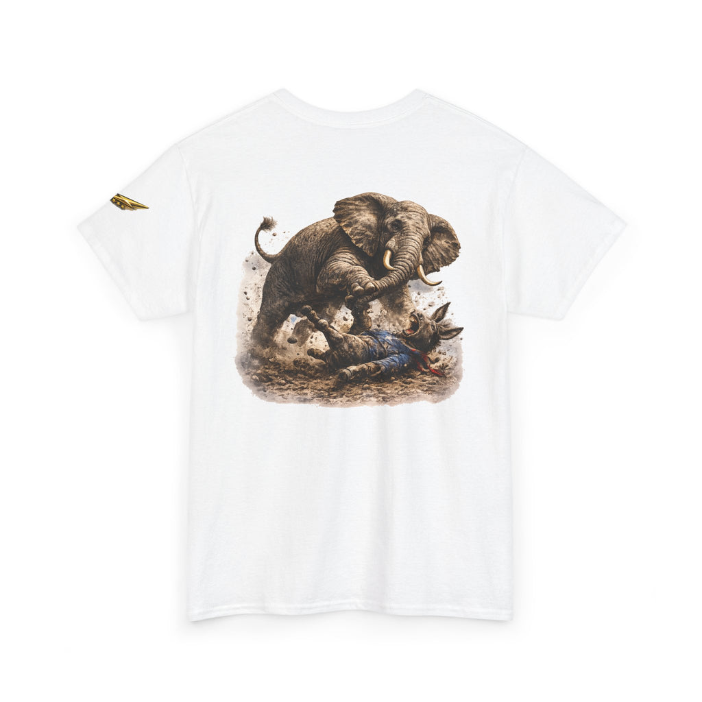 Elephant Playback Tee — Vintage Baby Elephant Illustration T-Shirt